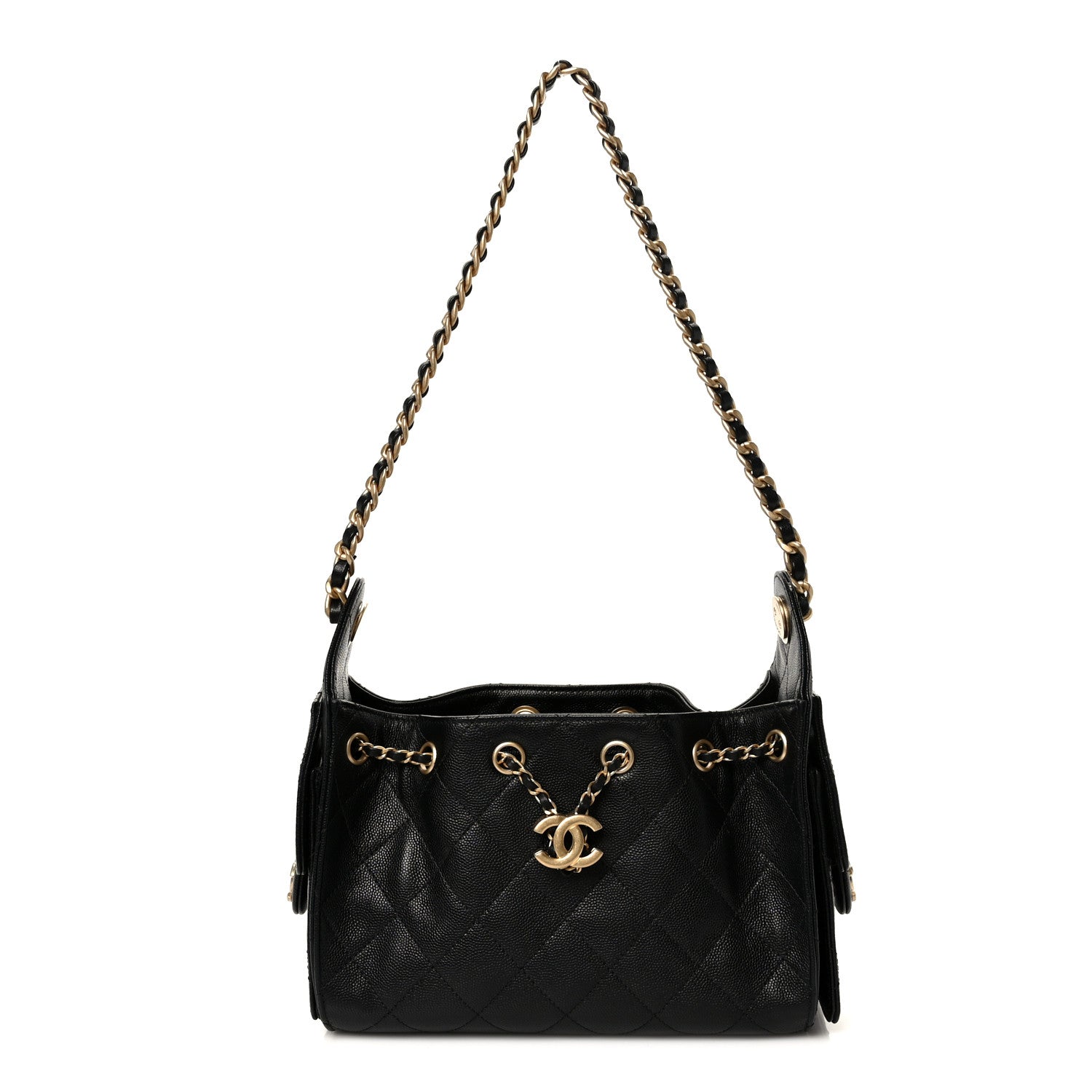Chanel Caviar Quilted Mini Chanel 25 Handbag Black 1 of 11