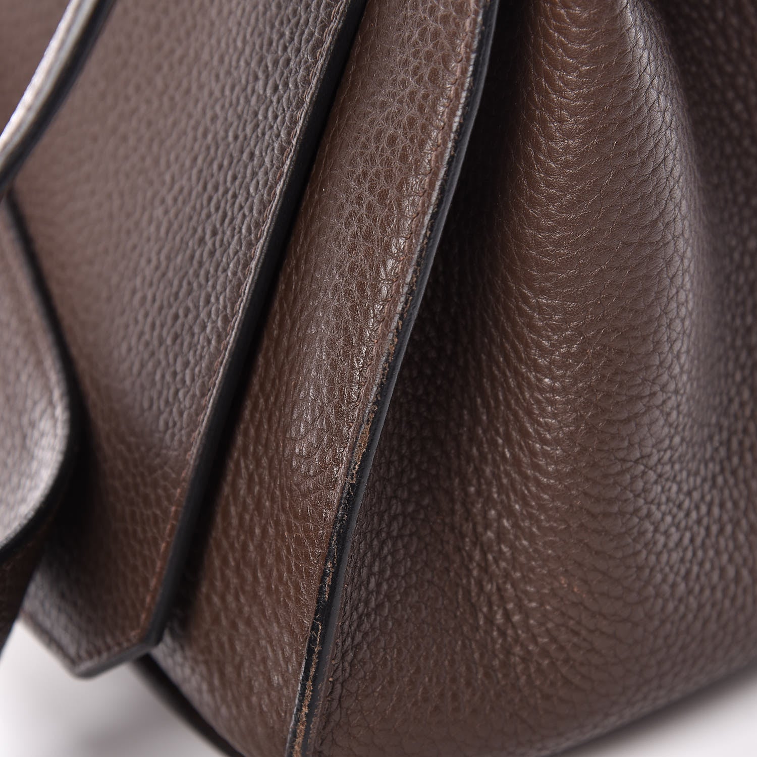 Hermes Taurillon Clemence Jypsiere 34 Chocolate 15 of 29