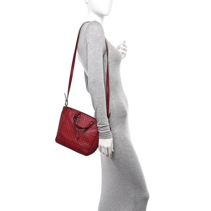 Gucci Microguccissima Small Bree Tote Red 2 of 15