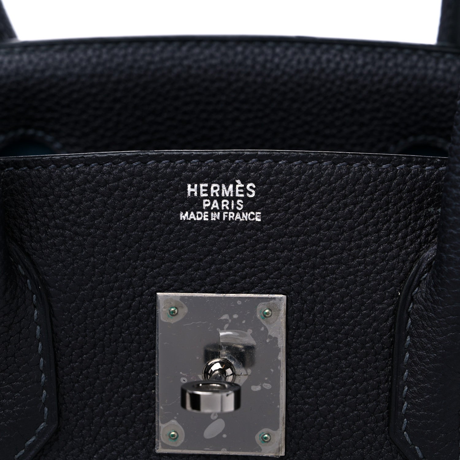 Hermes Togo Bi-Color Birkin 30 Bleu Indigo Blue Jean 6 of 14