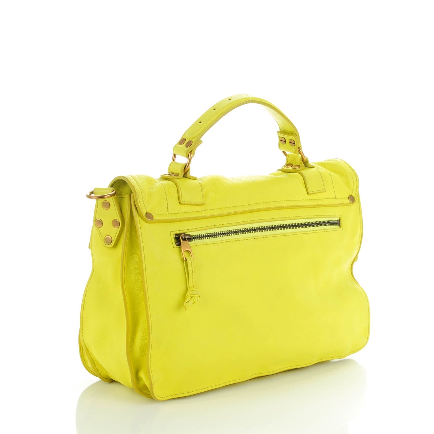 Lambskin Medium PS1 Satchel Citron