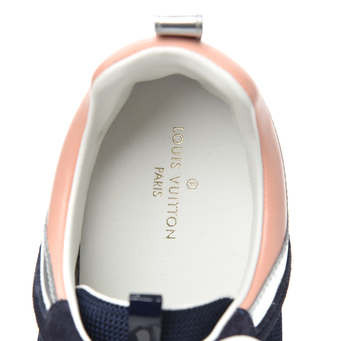 Suede Calfskin Run Away Sneakers 40 Blue Pink White