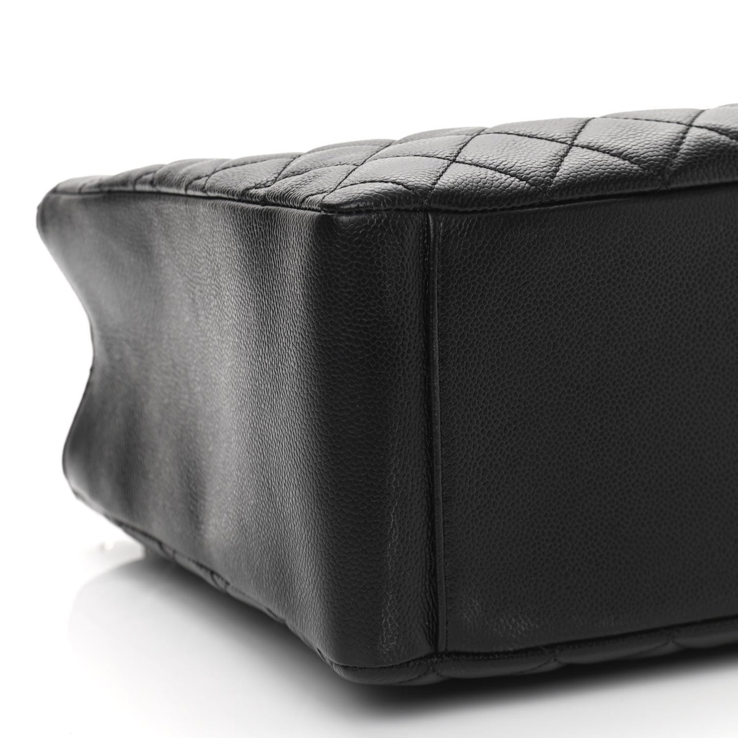 Caviar Quilted Grand Shopping Tote GST Black