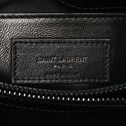 Saint Laurent Calfskin Y Quilted Monogram Monochrome Small Loulou Chain Satchel Black 6 of 10