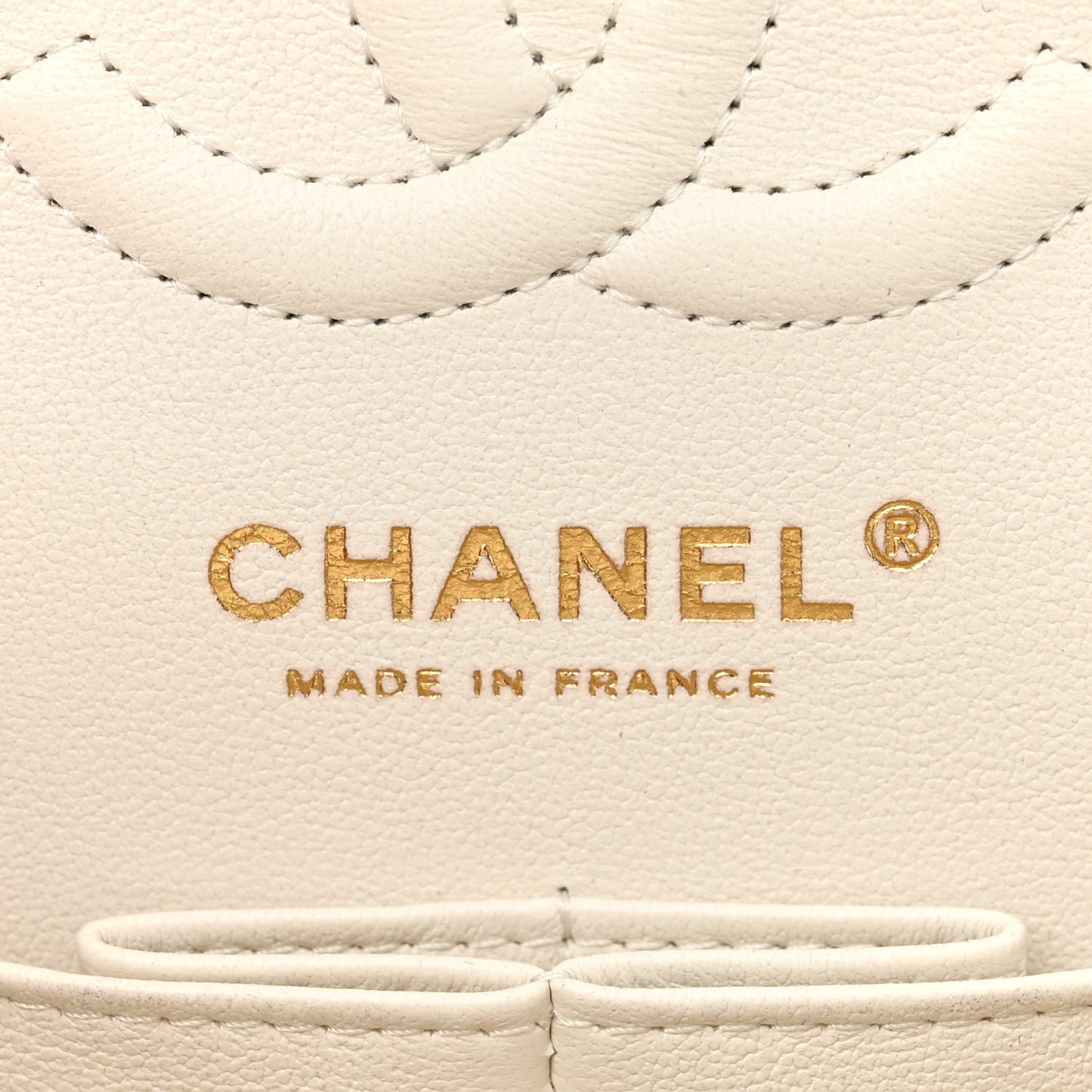 Caviar Quilted Small Double Flap White