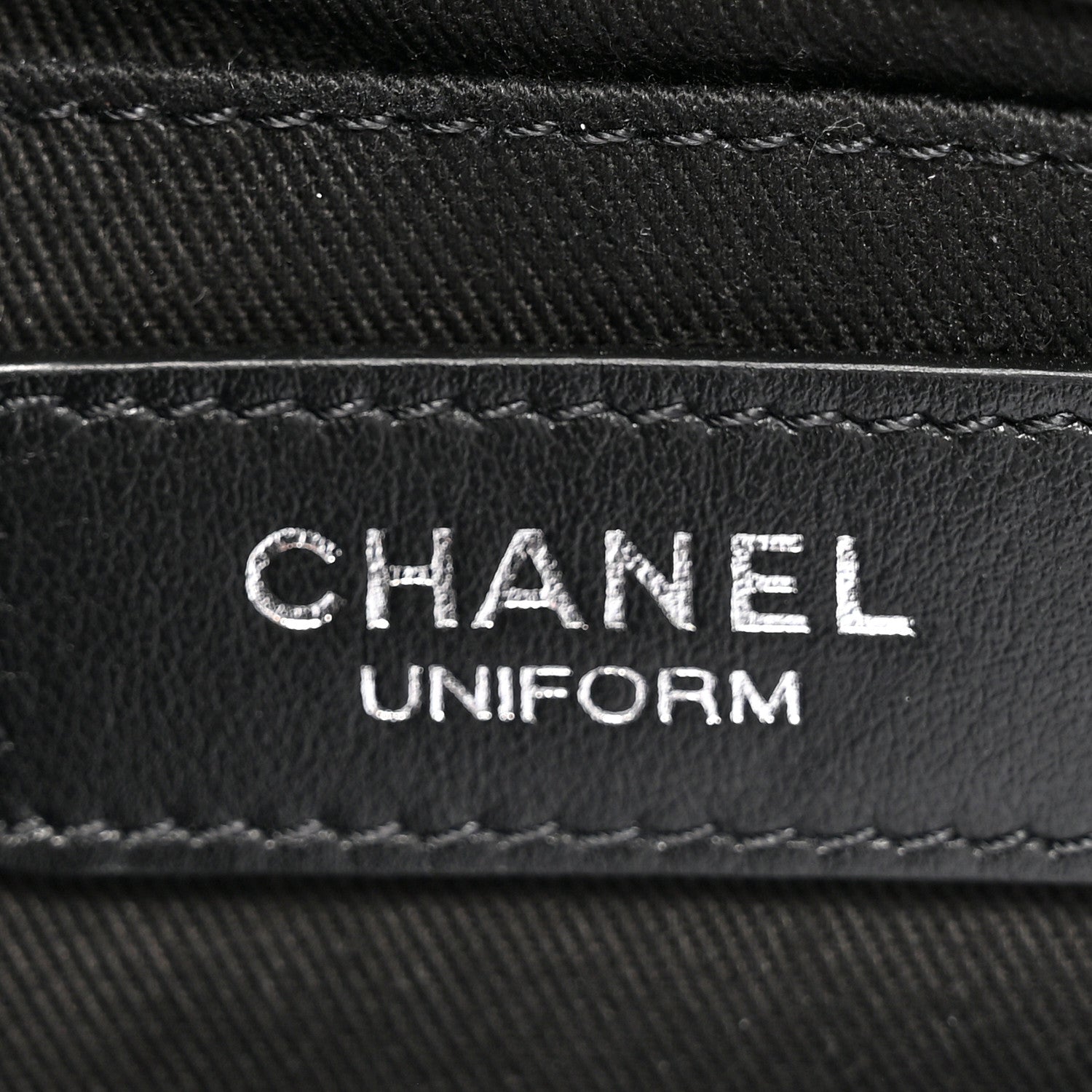 Chanel Calfskin Quilted CC Uniform Flap Belt Bag Black 6 of 10