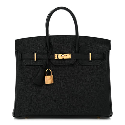 Hermes Togo Birkin 25 Black 1 of 11