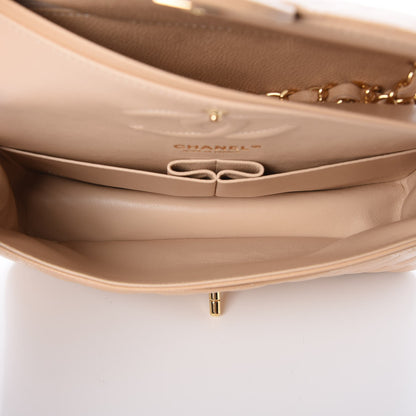 Chanel Caviar Quilted Medium Double Flap Beige Clair 6 of 9
