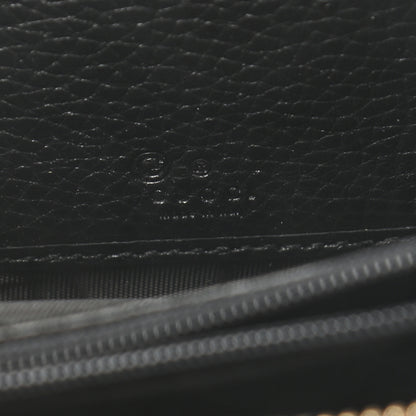 Gucci Pebbled Calfskin Small Soho Zip Around Wallet Black 6 of 7