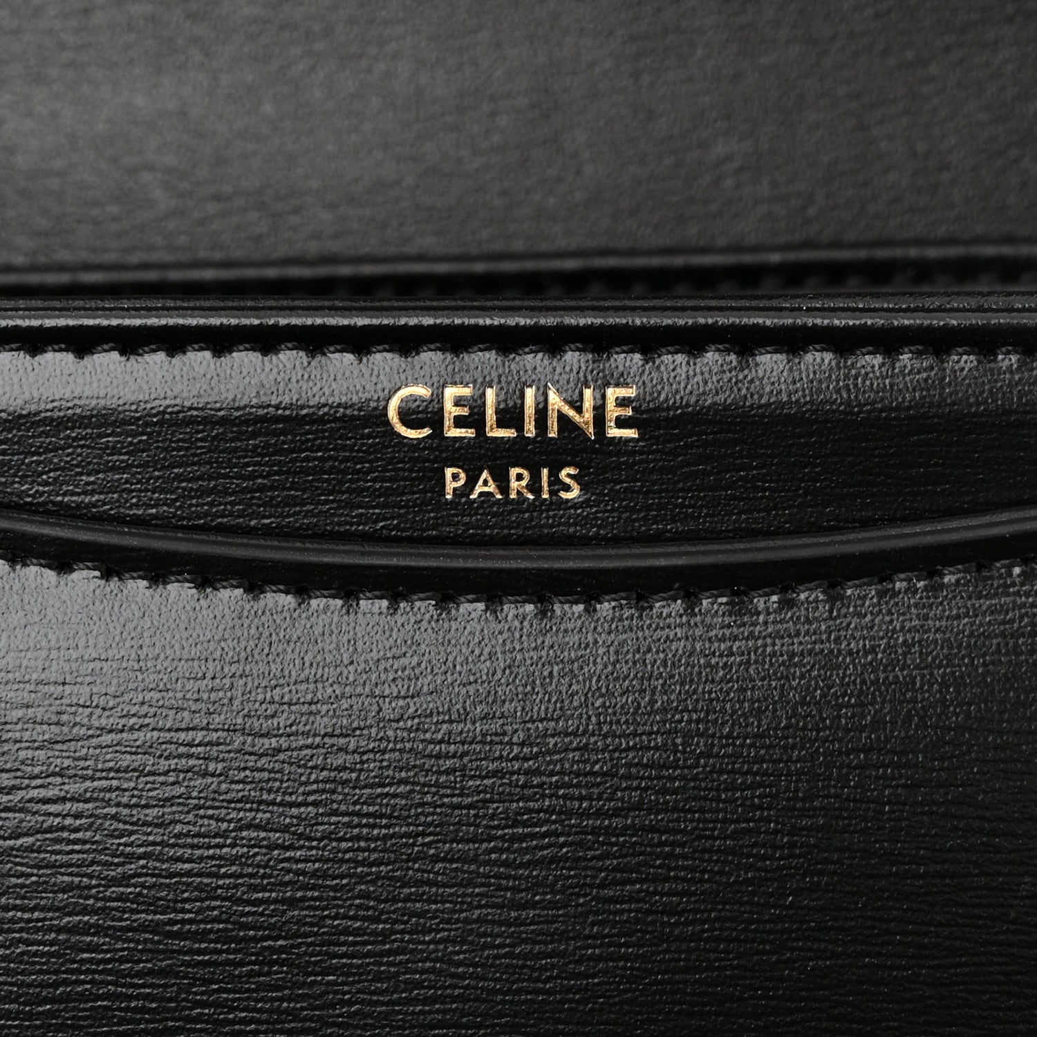 Celine Shiny Calfskin Triomphe Mini Besace Clea Black 6 of 11
