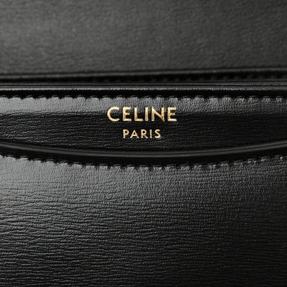 Celine Shiny Calfskin Triomphe Mini Besace Clea Black 6 of 11
