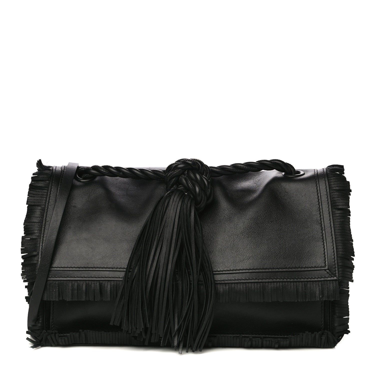 Valentino Garavani Calfskin The Rope Crossbody Bag Black 1 of 42