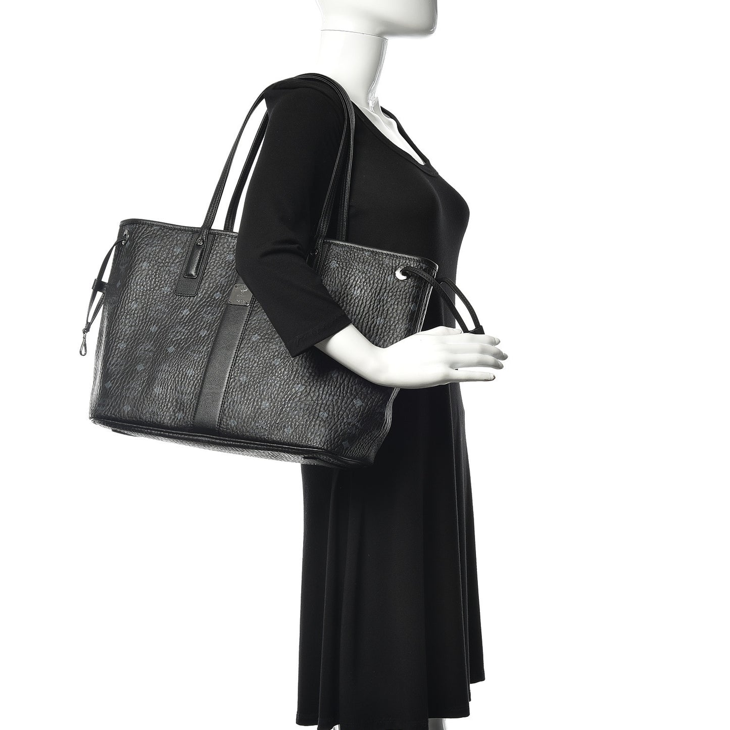 Visetos Large Liz Reversible Shopper Tote Black