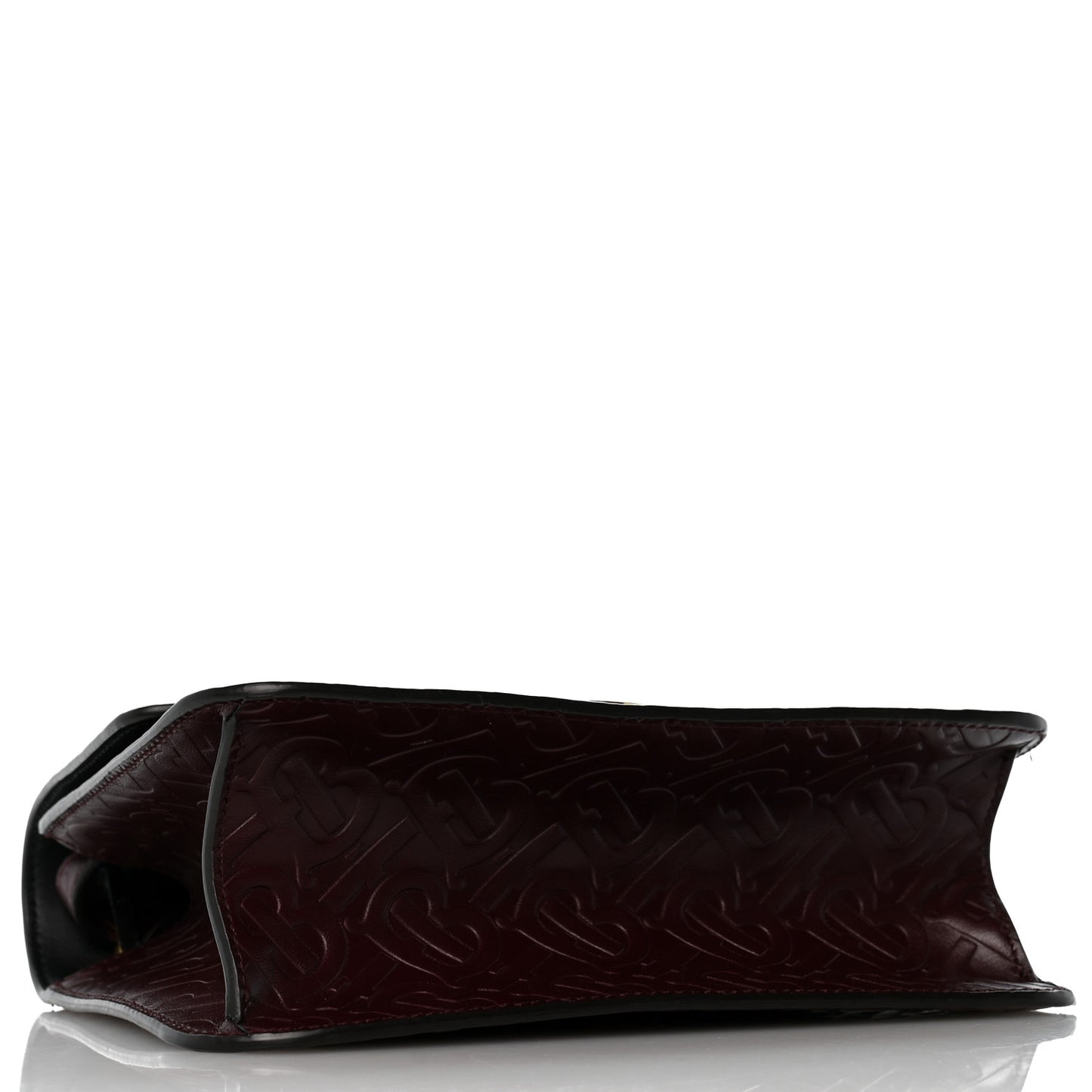 Calfskin Monogram Embossed TB Bag Oxblood
