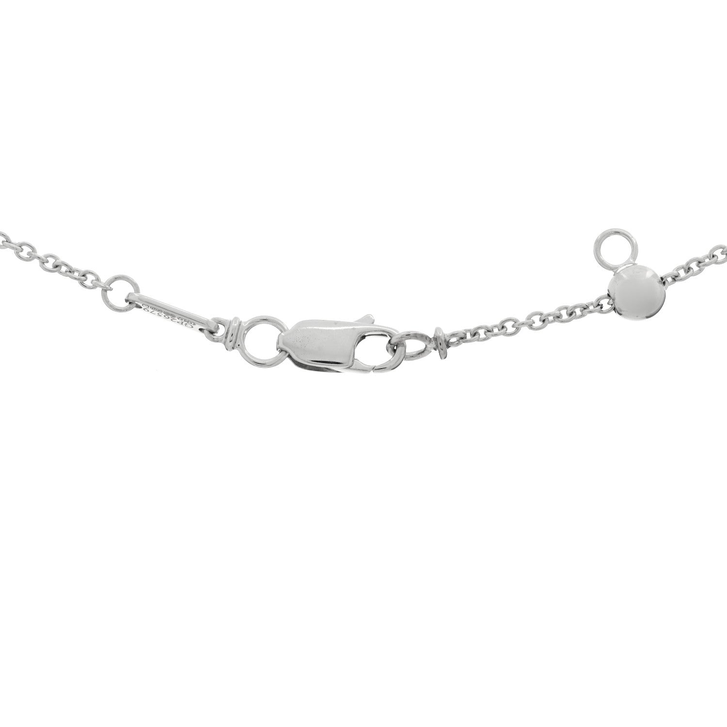 Graff 18K White Gold Diamond Butterfly Silhouette Pendant Necklace 3 of 3