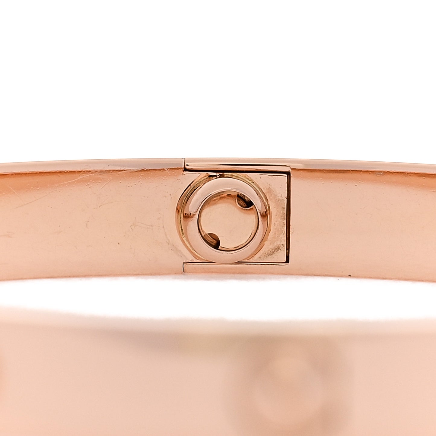 18K Pink Gold 4 Diamond LOVE Bracelet 17