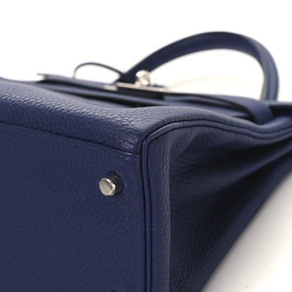 Hermes Togo Kelly Retourne 28 Bleu Encre 10 of 12