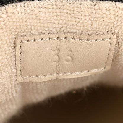 Gucci Calfskin Lame GG Monogram Web Womens Screener Sneakers 36 Blue Silver Dusty Milk Shine Purple 8 of 10