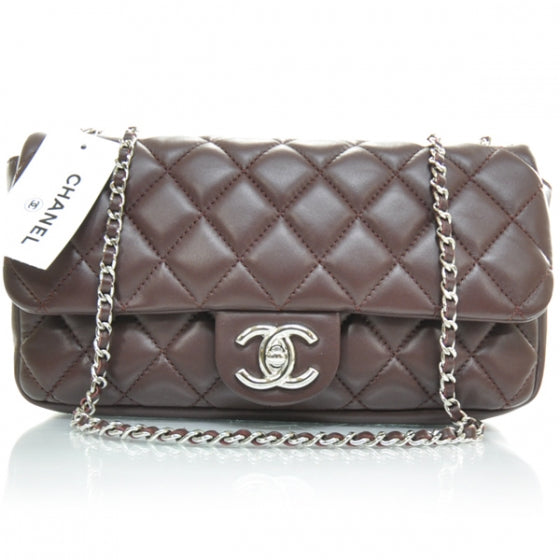 Lambskin Medium Coco Rain Flap Bordeaux