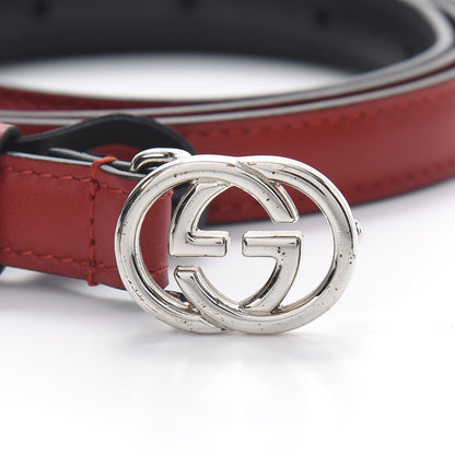 Gucci Moon Calfskin Nickel Interlocking G 20mm Belt 90 36 Tabasco 7 of 7