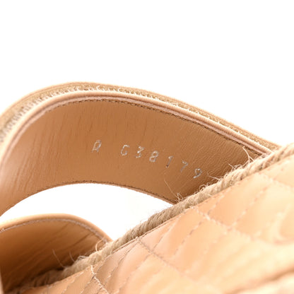 Chanel Grosgrain Lambskin Elastic Flat Mules 39 Beige 9 of 9