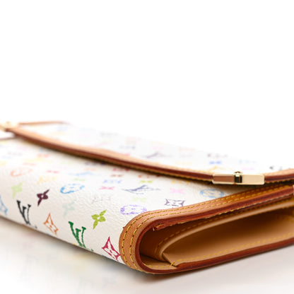Louis Vuitton Monogram Multicolor Porte Tresor International Wallet White 10 of 12