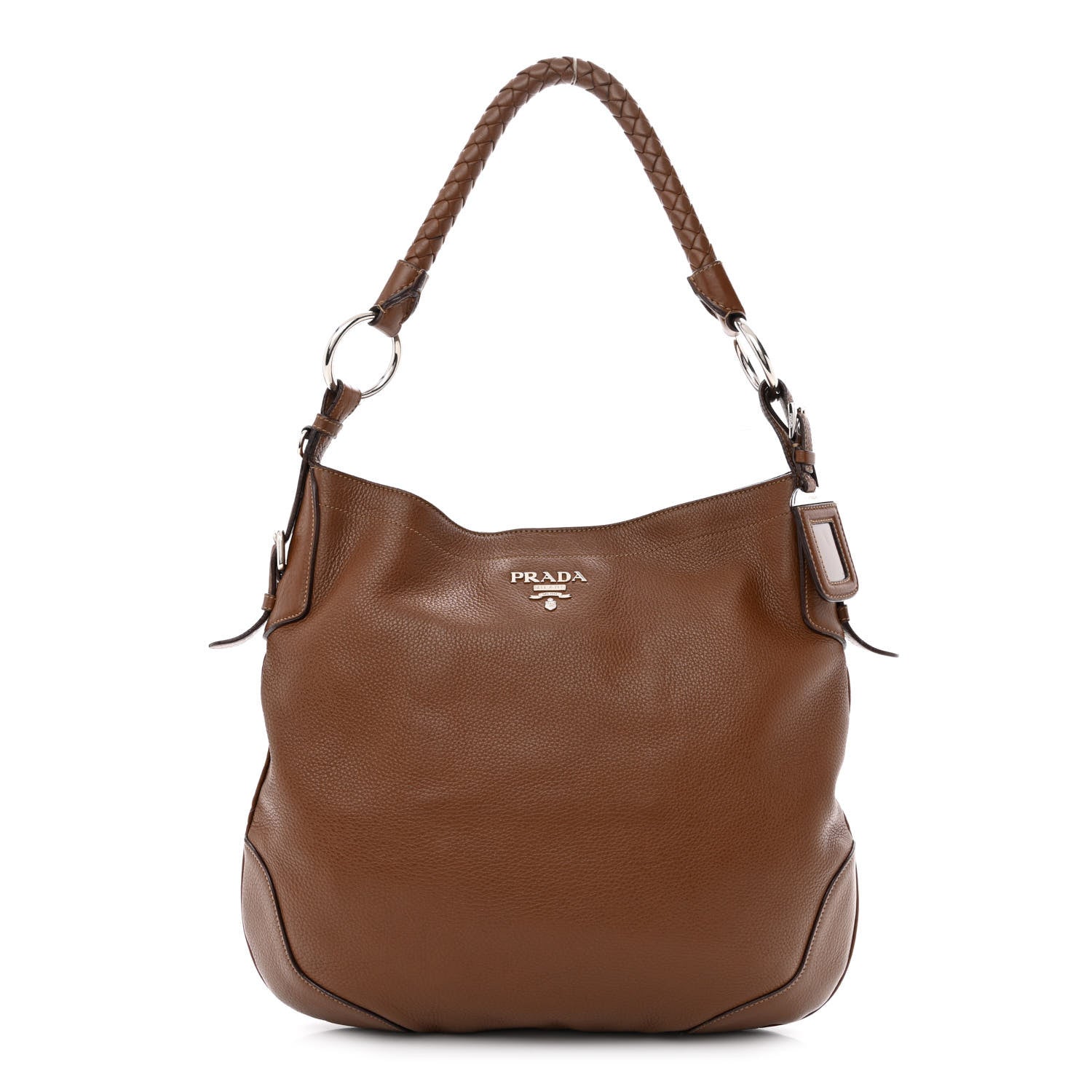 Prada Vitello Daino Hobo Nocciolo 1 of 11