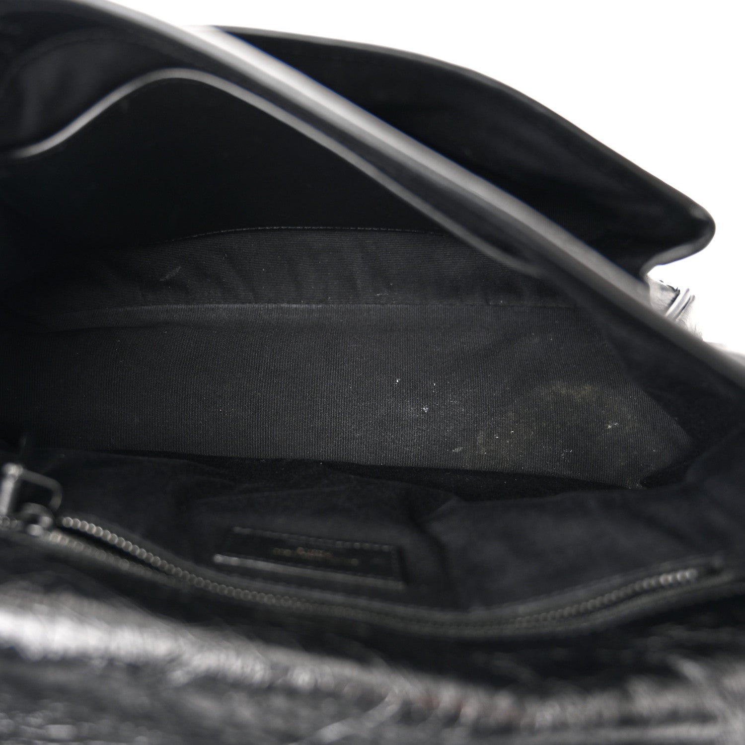 Saint Laurent Crinkled Calfskin Matelasse Monogram Medium Niki Chain Satchel Black 5 of 11
