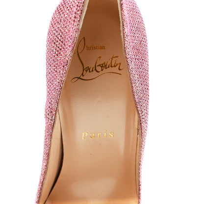 Christian Louboutin Glitter Tisse So Kate 120 Pumps 36.5 Poudre 6 of 7