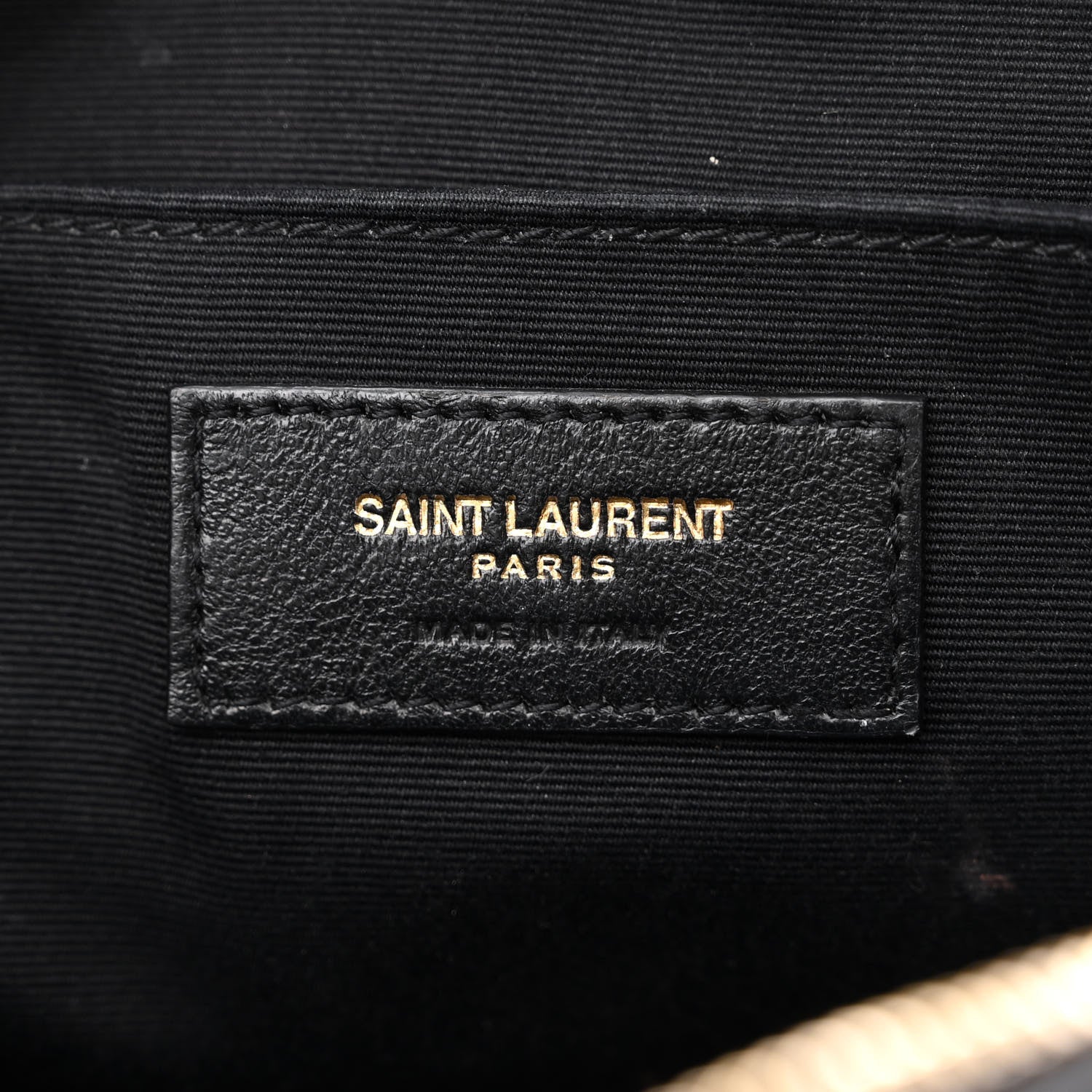 Saint Laurent Calfskin Matelasse Monogram Lou Camera Bag Black 6 of 14