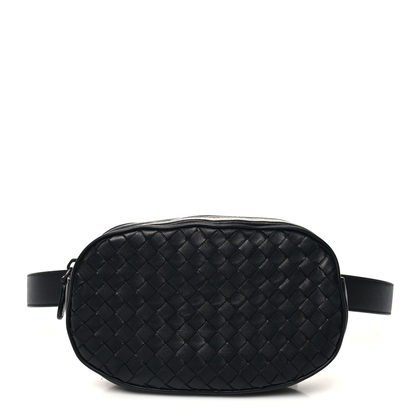Nappa Intrecciato Belt Bag Black