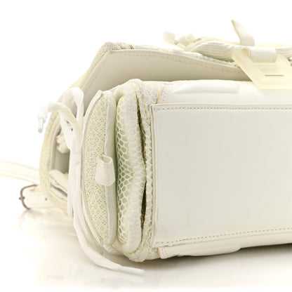 Balenciaga Faux Calfskin Fabric Glow In The Dark Small Sneakerhead Top Handle Bag White 9 of 13