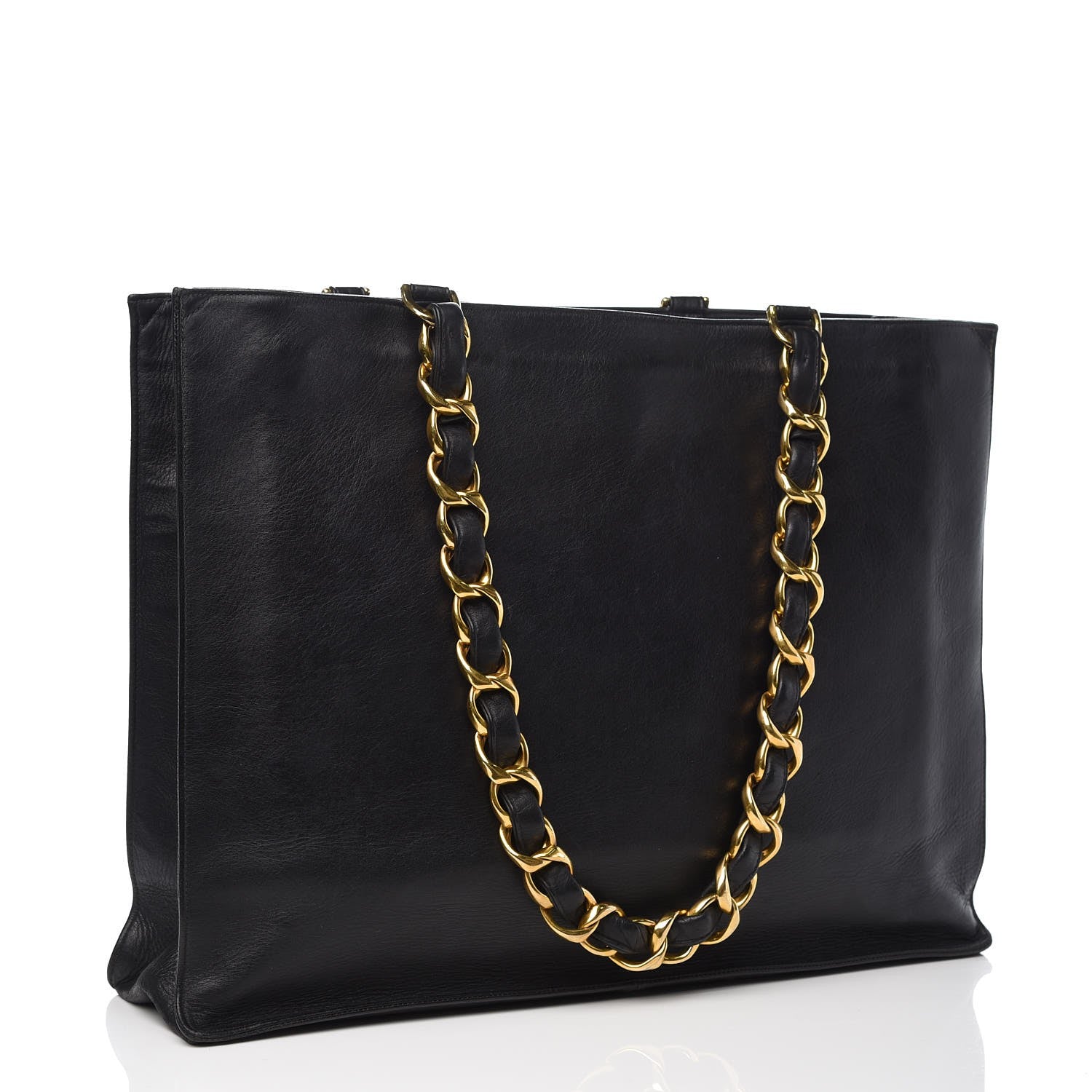 Chanel Calfskin CC Tote Black 3 of 13