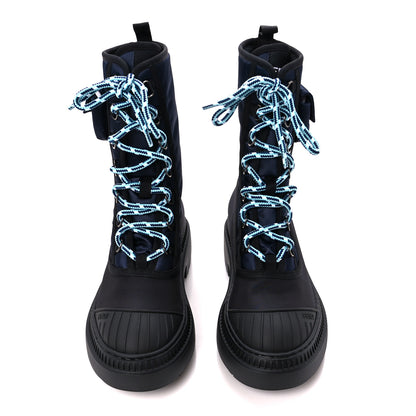 Fendi Nylon Baguette Domino 50mm Biker Boots 36 Eddie Black 2 of 10