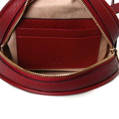 Gucci GG Supreme Monogram Web Flora Mini Ophidia Round Backpack Red 6 of 10