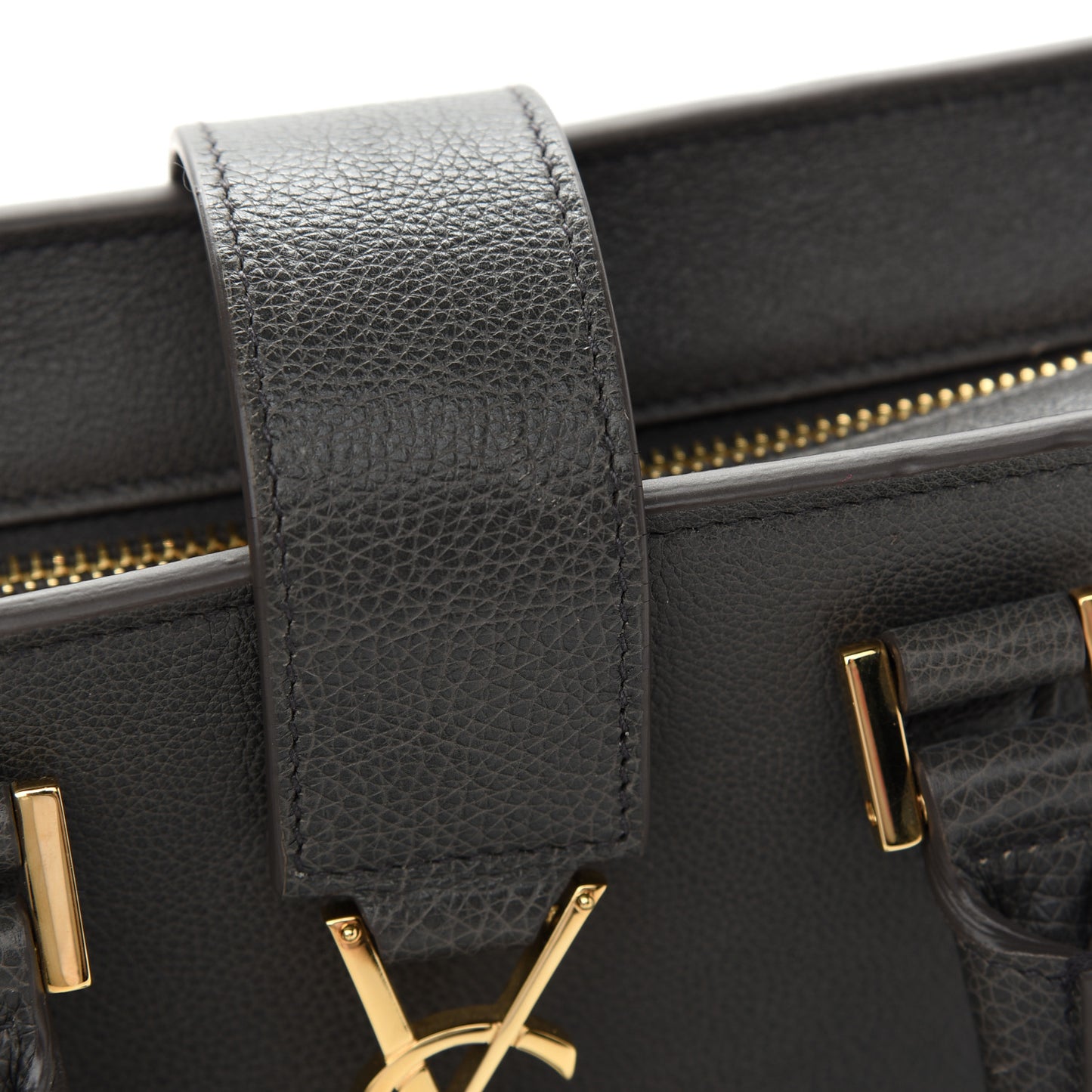 Calfskin Small Monogram Cabas Grey