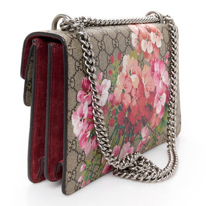 Gucci GG Supreme Monogram Blooms Small Dionysus Shoulder Bag Beige Multicolor Dry Rose 3 of 12