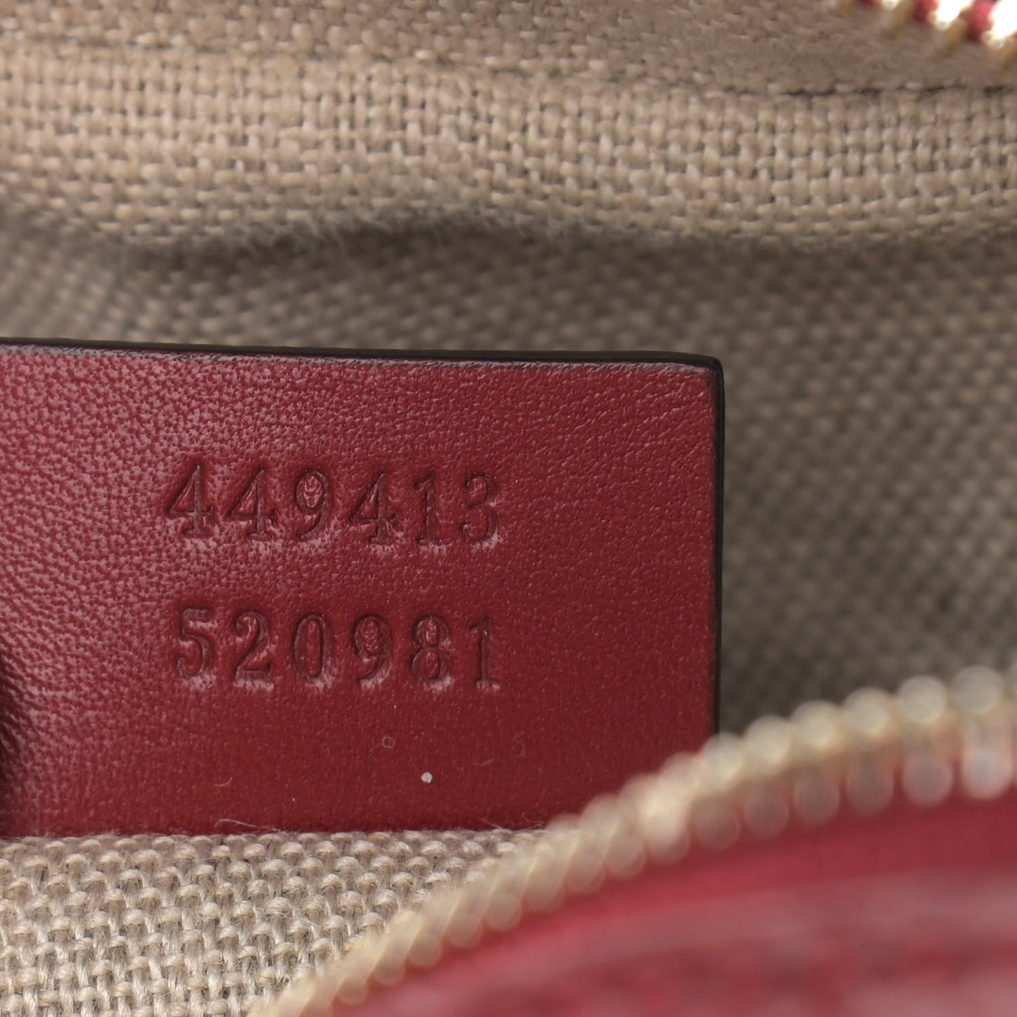 Microguccissima Mini Bree Messenger Bag Red