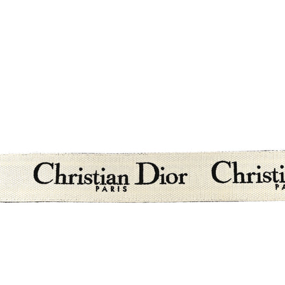 Christian Dior Canvas Embroidered Shoulder Strap Black Ultramatte 7 of 8