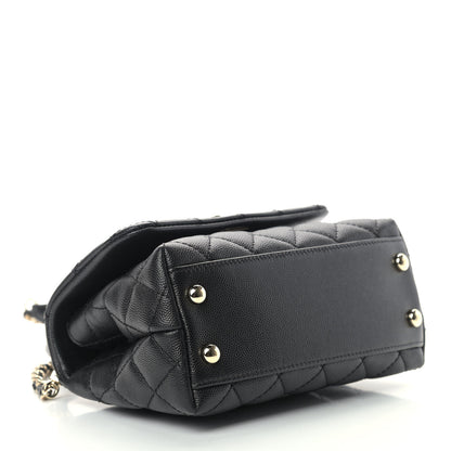 Chanel Caviar Quilted Extra Mini Coco Handle Flap Black 4 of 10