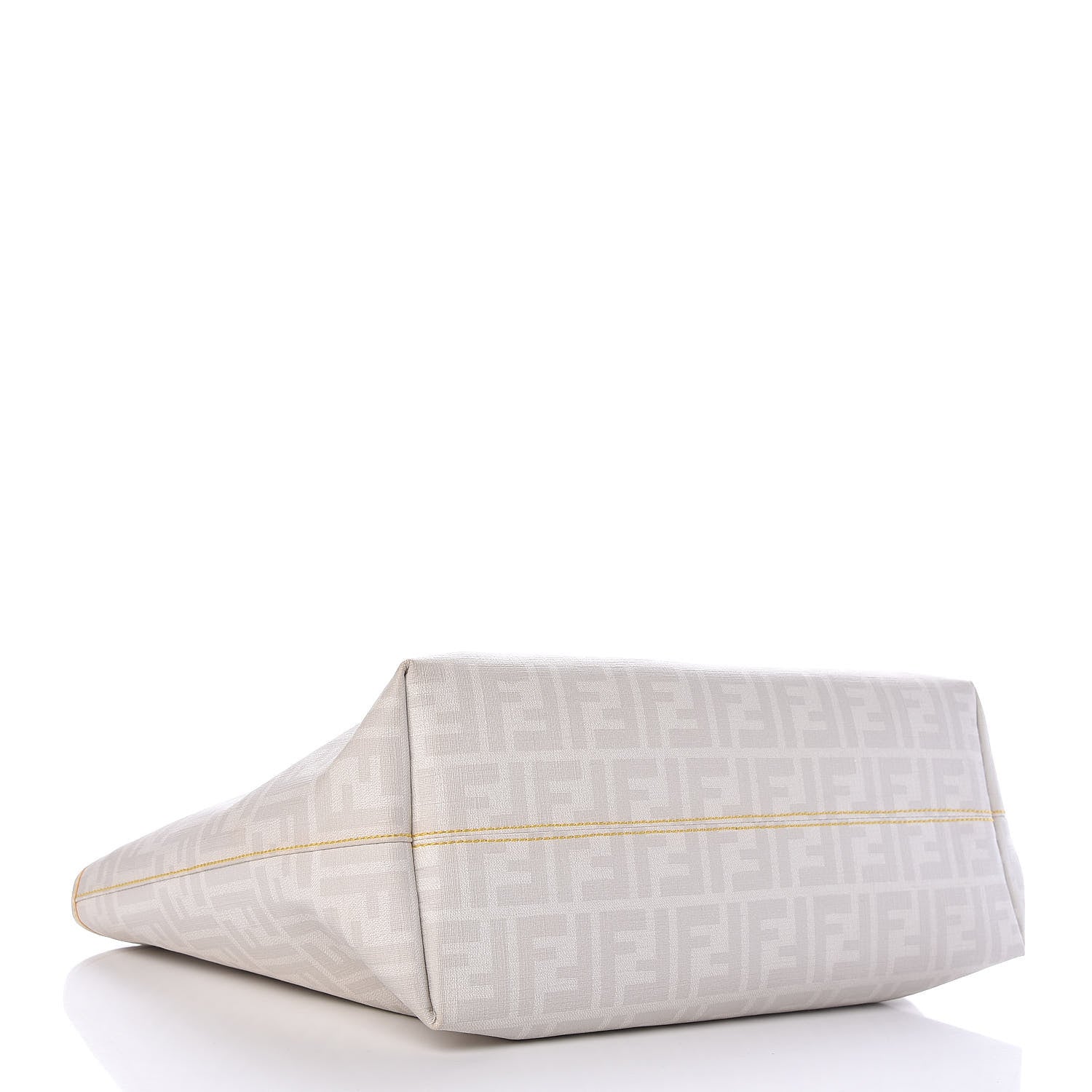 Fendi Zucca Spalmati Medium Roll Tote Bianco 4 of 9