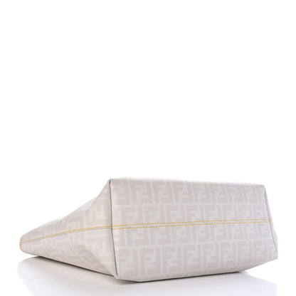 Fendi Zucca Spalmati Medium Roll Tote Bianco 4 of 9
