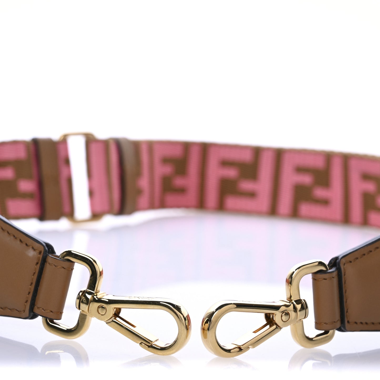 Ribbon Vitello King FF 1974 Adjustable Strap You Marrone Pink