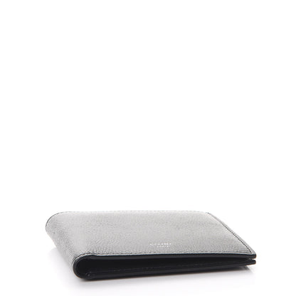 Celine Grained Calfskin Bi-Fold Wallet Black 4 of 8