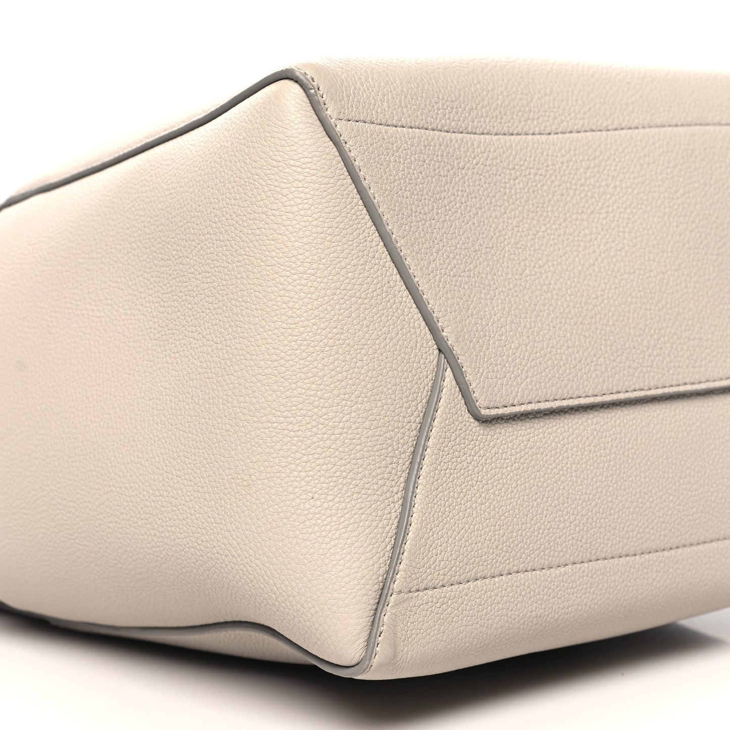 Soft Grained Calfskin Sangle Bucket Bag Dune