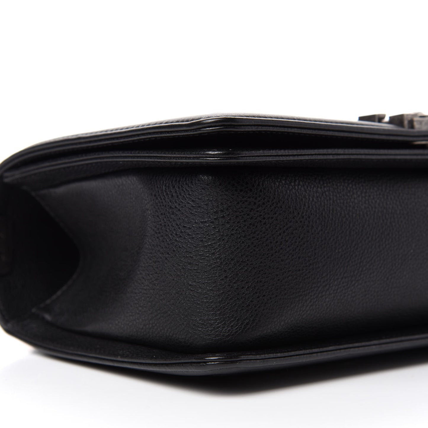Calfskin Quilted Medium Boy Flap Black