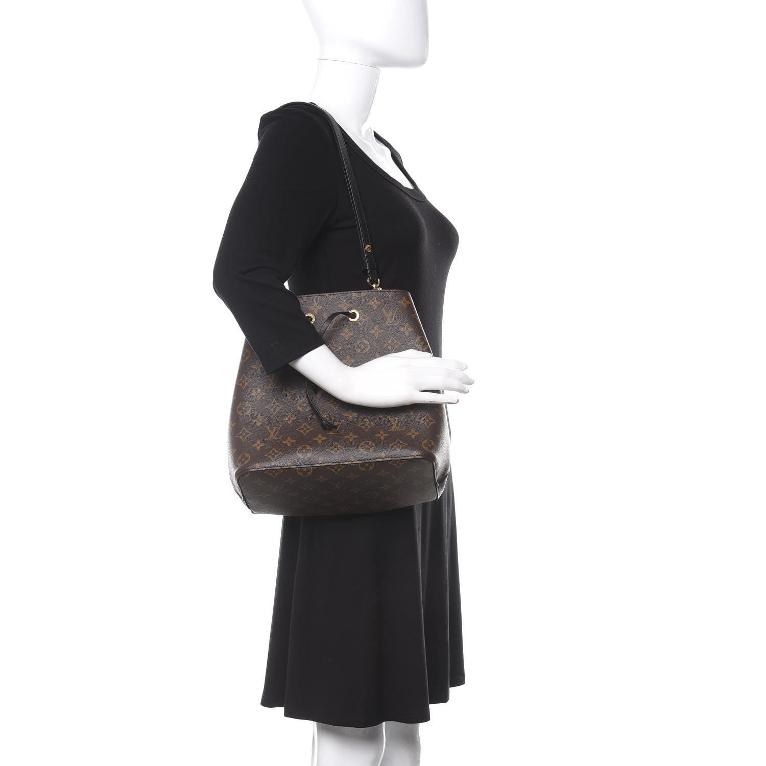 Louis Vuitton Monogram Neonoe MM Black 2 of 10