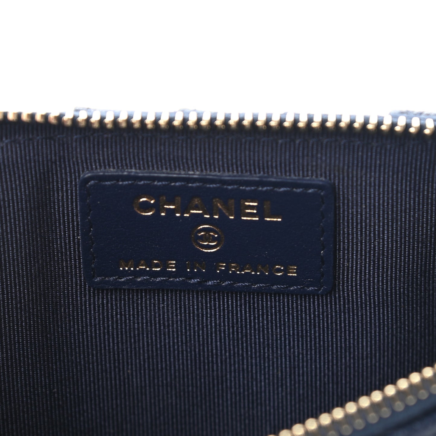 Caviar Quilted Classic iPhone Pouch Navy