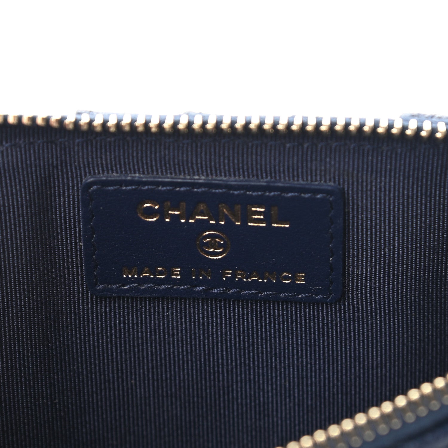 Chanel Caviar Quilted Classic iPhone Pouch Navy 6 of 9