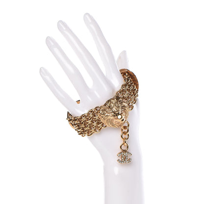 Chanel CC Medallion Bracelet Gold 2 of 8